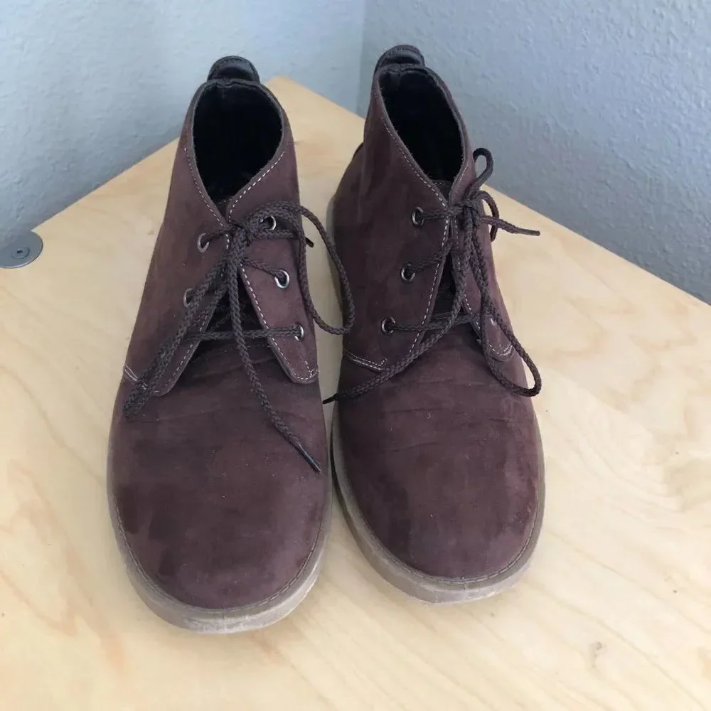 JOSEPH ALLEN Desert Chukka Boots Boy's size 4 Brown Tan Comfort